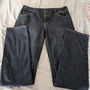 3/$23 Natural Reflections Size 8A Medium to Dark Blue Denim Jeans